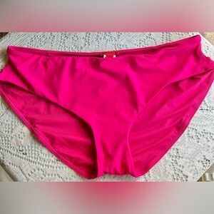 SPANX fuchsia swim bottoms 14
